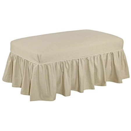 Sunset Slipcover Ottoman